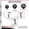 Service Caster 6 Inch Rubber on Cast Iron Caster Set with Ball Bearings 2 Brakes 2 Rigid SCC-20S620-RSB-TLB-2-R-2 - alternate 7